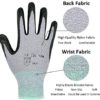 Ultra Durable Safety Work Gloves with Elastic Nylon, Non-slip, Power Grip, 3D Comfort Stretch Fit, Smart Touch Screen, Breathable, Antistatic, Small - Image 2