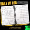 Workout Planner & Fitness Journal - Daily Workout Log Book for Tracking Your Progress: Bookmark Included W/ Notebook, Workout Tracker, Thick Pages, Quality Spiral-bound & Protective Hardcover - for Women and Men - Image 3