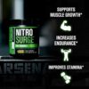 NITROSURGE Pre Workout Supplement - Endless Energy, Instant Strength Gains, Clear Focus, Intense Pumps - Nitric Oxide Booster & Powerful Preworkout Energy Powder - 30 Servings, Sour Peach Rings - Image 4