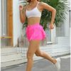 NEXSONIC Flowy Shorts for Women Gym Yoga Athletic Running Shorts Workout Biker Exercise Quick-Drying Comfy Skirt Shorts - Image 4