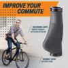 Bikeroo Bike Grips for Handlebar - Non-Slip, Comfortable, Rubber Bike Handle Grips for Outdoor Use - Dirt, Road, Mountain Bicycle Grips (130mm)﻿ - Image 2