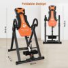 cycool Inversion Table for Back Pain Relief Foldable Heavy Duty Back Stretcher Machine for Pain Relief Therapy with Adjustable Height,3D Memory Foam - Image 4