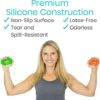 Vive Hand Strengthener Grip Ring (6 Pack) - Forearm Ring Hand Exercisers - Silicone Squeezer Gripper for Muscle Strengthening Training Tool - Arthritis Finger Physical Therapy PT Kit Trainer - Image 6