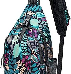 G4Free Sling Bag RFID Blocking Sling Backpack Crossbody Chest Bag Daypack for Hiking Travel