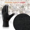 COOLJOB Warm Fleece Knit Winter Gloves for Men Women, Touch Screen Fingers, Non-slip Silicone Grip and Elastic Cuff - Image 2