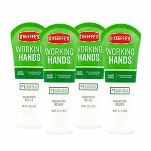 O'Keeffe's Working Hands Hand Cream, 3 ounce Tube, (Pack of 4)