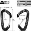 FresKaro 15kn Heavy Duty Wiregate Carabiners - for Camping Hiking or Hammocks - Aluminium Caribeaners for Backpacking and Dog Leash - Choice of Color Black, Blue, Green, Red - Image 2