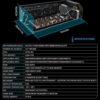 SUOHUI GPU Mining Rig Complete System for Ethereum Classic ETC, ETH, RVN, Flux, Ergo Crypto Miner with 8 GPU Mining Motherboard ,PSU, RAM,SSD, Stackable Mining Frame Machine(Without GPUs) - Image 5