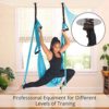 Aerial Yoga Swing Set, COLFULINE Yoga Swivel Swing Flying Hammock, High Strength 210T Nylon Fabric Yoga Sling Inversion Swing for Gym Home Fitness with Ceiling Anchors, Large Load Capacity - Image 2