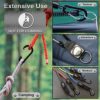 10 PCS Mini Carabiner Clips with Key Rings Aluminum D Shape Locking Carabine Keychain for Camping Traveling Hiking Keychains Keyring Outdoor - Image 7