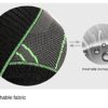 Knee Sleeve, Knee Pads Compression Fit Support -for Joint Pain and Arthritis Relief, Improved Circulation Compression - Wear Anywhere - Single (Green, L) - Image 8