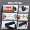 Resistance Bands Set, Ezona 200lbs Heavy Exercise Bands with Handles for Men Women, Workout Bands Fitness Training Tubes with Door Anchor, Ankle Straps for Home Gym, Yoga, Physical Therapy - Image 3