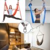 Heavy Duty Swing Hangers Suspension Hooks 1000 LB Capacity, 360° Rotate Swing Hooks w/ 4 Screw for Playground Porch Yoga Seat Hammock Chair Sandbag Swing Sets Indoor Outdoor - Image 6
