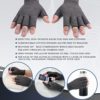 HENOTIC 2 Pairs Arthritis Compression Gloves for Women Men, Anti-Slip Glue Dot & Fingerless Breathable & Moisture Wicking Compression Gloves for Relieving Rheumatoid Pains, Joint Swell, etc - Image 2