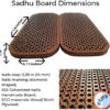 Sadhu Board for Yoga Practice Meditation, Handmade Wooden Board with Nails for Standing on Feet, Sadhu Practice Wood Board with Galvanized Nails, Relaxation Board for Acupuncture Massage, Yoga Gift - Image 2