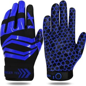 Football Gloves Adult Youth Upgrade Silicone High Non-Slip Grip Flexible Lightweight Receiver Glove Adults Sizes for Men Women Kids Boys