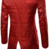 Cloudstyle Mens Sequin Tailcoat Swallowtail Suit Jacket Party Show Tux Dress Coat - Image 2