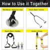 DOHOO Bodyweight Resistance Trainer Kit, Home Gym Strength Training Straps Outdoor Fitness Training Set - Image 2