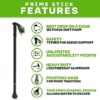 Dynamo Prime Stick Cane - Lightweight Walking Cane for Seniors, Men and Women - Adjustable, Best Cane for Better Balance and Posture, Mobility and Hiking. - Image 2