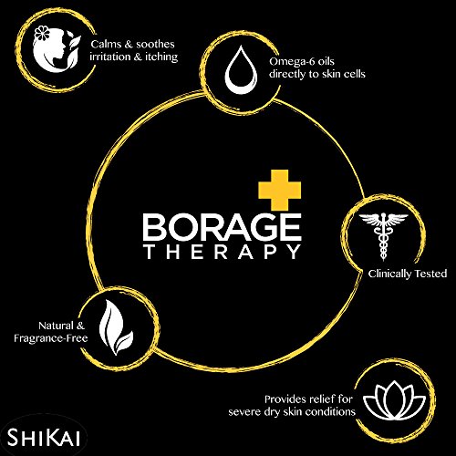 ShiKai - Borage Therapy Plant-Based Hand Cream, Soothing & Moisturizing Relief For Dry, Red and Itchy Skin, Non-Greasy, Sensitive Skin Friendly (Fragrance-Free, 2.5 Ounces), (40222) - Image 3