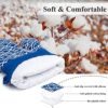 Tuff4ever Oven Mitts Heat Resistant Extra Long Silicone Oven Gloves with Non-Slip Silicone Grip and 100% Cotton Lining for Baking Cooking BBQ (1 Pair-Blue) - Image 2