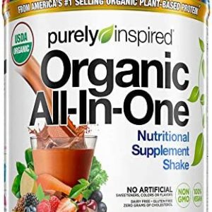 Meal Replacement Shake, Organic | Purely Inspired All-in-One Meal Replacement | Plant Based Protein Powder for Women & Men | Organic Protein Powder | Protein Shake Powder | Chocolate, 1.3 Pounds