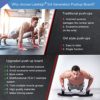 Ultimate Push Up board, Portable at Home Gym, Strength Training equipment for Men, Home Workout Equipment with 15 Gym Accessories, Foldable Pushup bar with Resistance band, Pilates Bar, Jump rope - Image 8