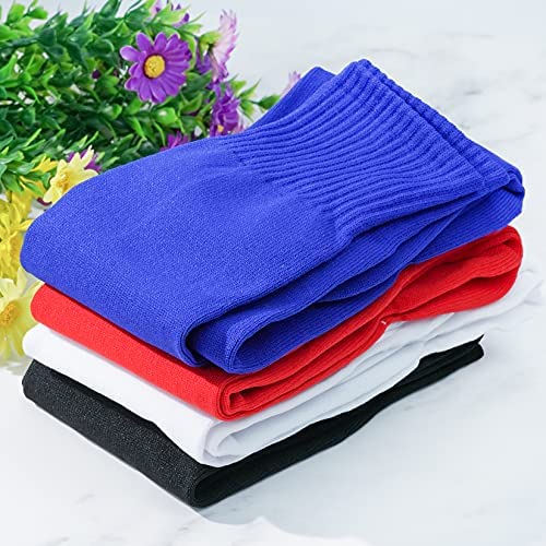 Dxhycc 4 Pairs Knee High Soccer Socks Unisex Sports Tube Socks Team Socks for Soccer, Basketball, Uniform and Everyday Wear - Image 5