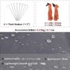 Azarxis Ground Cloth for Tent Tarp Footprint Camping Backpacking Floor Saver Groundsheet Waterproof Sand Free Picnic Hiking with Stakes Rope Carry Bag - Image 3