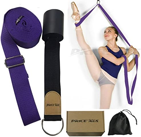 Price Xes Adjustable Leg Stretcher Lengthen Ballet Stretch Band - Easy Install on Door Flexibility Stretching Leg Strap Great Cheer Dance Gymnastics Trainer Stretching Equipment Taekwondo Training