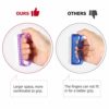 Handle Grip Nail Brush, Larbois Nail Brushes Hand Fingernail Brush Cleaner Scrubbing Kit Pedicure for Toes and Nails Men Women (4 Pack) - Image 3