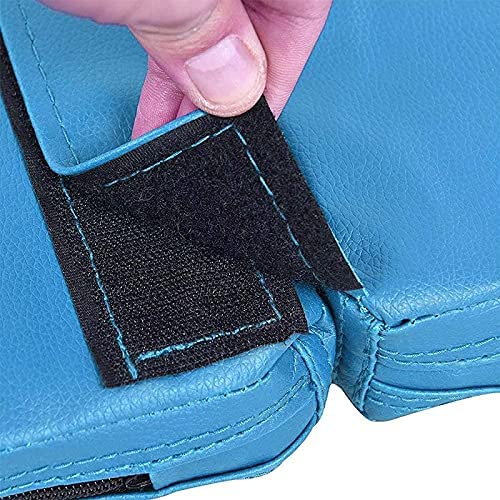 Pole Dance Mat, 120 CM Round Thicken Shock Absorption Foldable Pole Dance Crash Mat, Gymnastic Yoga Stripper Fitness Exercise Beginner Safety Protection Mat,Blue,120 × 3 CM - Image 4