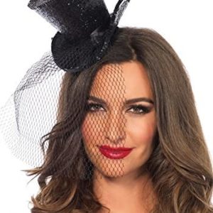 Leg Avenue Women's Mini Top Hat With Veil