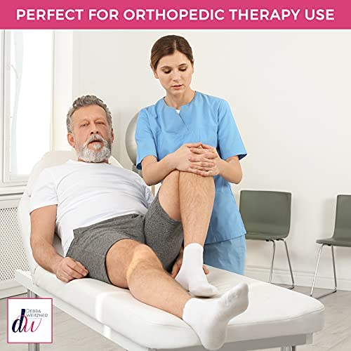 Diabetic Socks for Mens Womens Loose Fit Non-Binding Cotton Crew Socks 6 Pairs - Image 3