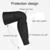 PISIQI Knee Compression Sleeves Basketball Volleyball Knee Pads Compression Leg Sleeve Football Adult Knee Brace Support Leg Sleeve Knee Protector Calf Support Snowboard Kneepad - Image 3