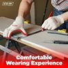 SAFETY Non-Slip 100 Pairs Red Latex Construction Multi-Purpose Work Gloves - Nitrile Dipped and Rubber Palm Coated for a Firm Grip- Heavy Duty Premium Garden Gloves - Image 4