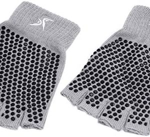 ProsourceFit Grippy Yoga Gloves, One Size Fits All, Non-Slip Fingerless Design in Multiple Colors
