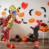 Clown Costume Set of 8, Include Red Clown Nose, Clown Shoes, Clown Vest, Clown Hat, Clown Wig, Clown Bow Tie and White Gloves Clown Accessories for Kids Adult Carnivals Halloween Funny Pretend Play - Image 6