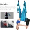 Aerial Yoga Swing Set,Yoga Hammock Sling Kit with Extension Straps &Carabiner, Yoga Inversion Swing Accessories for Beginners Professionals Daily Workout(200kg) - Image 5