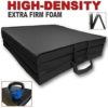 Fitness Maniac New Folding Panel Gymnastics Mat Gym Exercise Yoga Tri Mat Pad Black Exercise Mats USA - Image 7