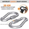 YARKOR Swing Swivel, Safety Rotational Device Hanging Accessory, 30KN 360° Rotational Device for Web Tree Swing, Rock Climbing, Hanging Hammock, Aerial Dance - Image 4