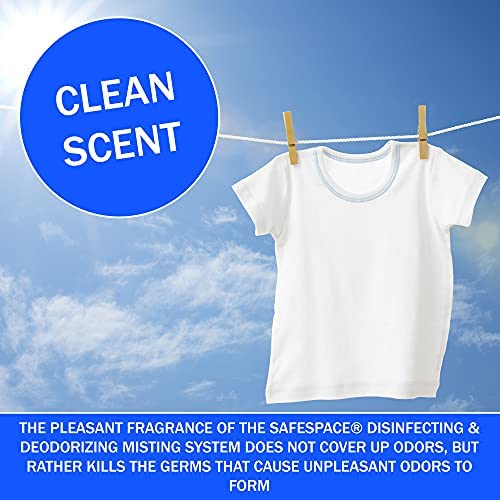 SafeSpace Disinfectant & Deodorizing Mist, Ultra-Fine Mist, Easy to Use Full Grip Handle, EPA Approved, Clean Scent (Pack of 12) 16.5 Fl oz Each - Image 7