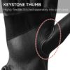 Black Garden Working Leather Gloves: Men Women Thorn Resistant Gardening Gloves | Heavy Duty Construction Ranch Protection Gloves Mens Womens Tool Firm Grip Truck Driving Driver Safety Gloves Small - Image 4
