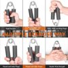 KIBTOY Hand Grip Strength, Metal Grip Strength Trainer No Slip Heavy-Duty with Adjustable Resistance 50-150 lbs, Forearm Exerciser for Muscle Building and Injury Recovery - Image 5