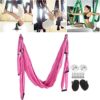Tissting Aerial Yoga Swing Set 6 Handles Aerial Yoga Hammock Ceiling Hanging Yoga Sling for Improved Flexibility and Core Strength - Image 6