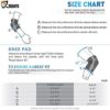 JBM Adult/Child Knee Pads Elbow Pads Wrist Guards 3 in 1 Protective Gear Set for Multi Sports Skateboarding Inline Roller Skating Cycling Biking BMX Bicycle Scooter - Image 6