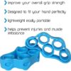 Finger Stretcher Durable 5 Loop Band - Physical Therapy Hand Exerciser Builds Strength, Grip, and Dexterity Which Helps Recovery from Fractures, Carpal Tunnel, Guitar, Piano, and Typing Muscle Tension - Image 4