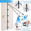 Brebebe Door Anchor Strap for Resistance Bands Exercises, Multi Point Anchor Gym Attachment for Home Fitness, Portable Door Band Resistance Workout Equipment, Easy to Install, Punch-Free, Nail-Free - Image 4