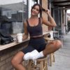 COOLOVER 3 Pack Biker Shorts for Women-8" Buttery Soft High Waisted Tummy Control Biker Shorts for Workout Running Athletic - Image 2