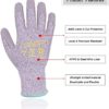 3 Pairs Cut Resistant Gloves, Utility Work Gloves for Men & Women, PU Coated Gardening Gloves - Image 2